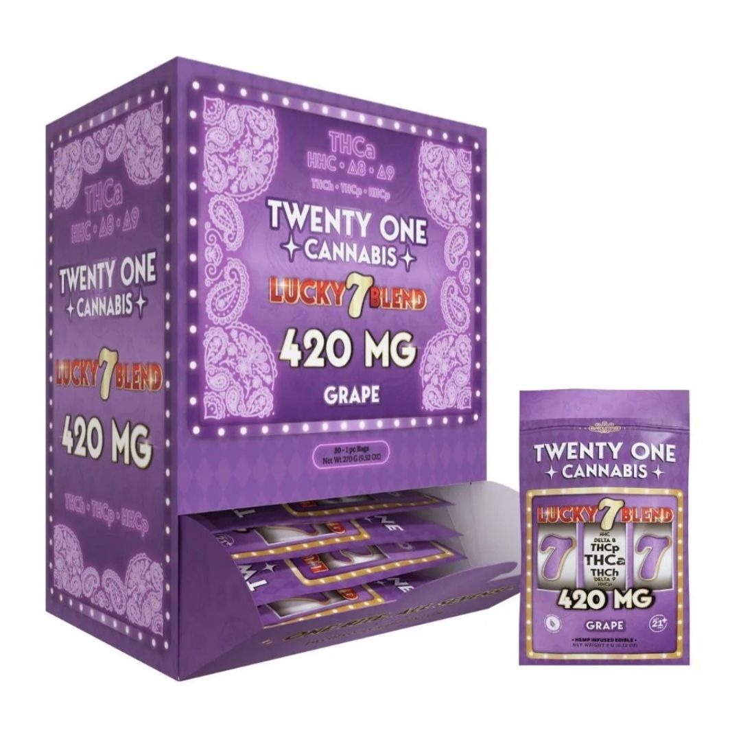 21 Cannabis Lucky 7 420mg 12ct (5000mg)