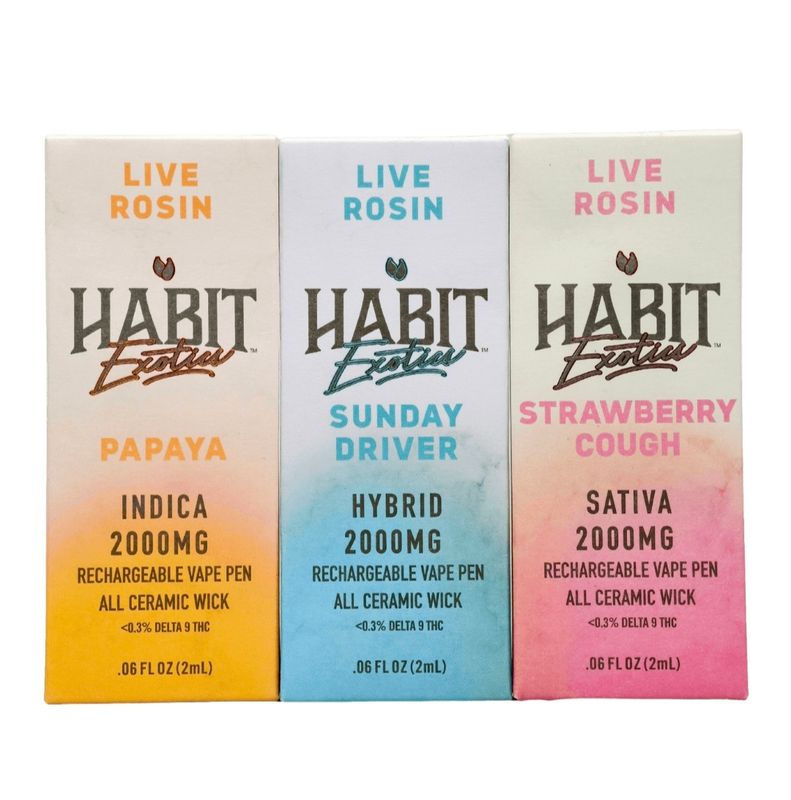 Habit 2G Live Rosin Disposables 