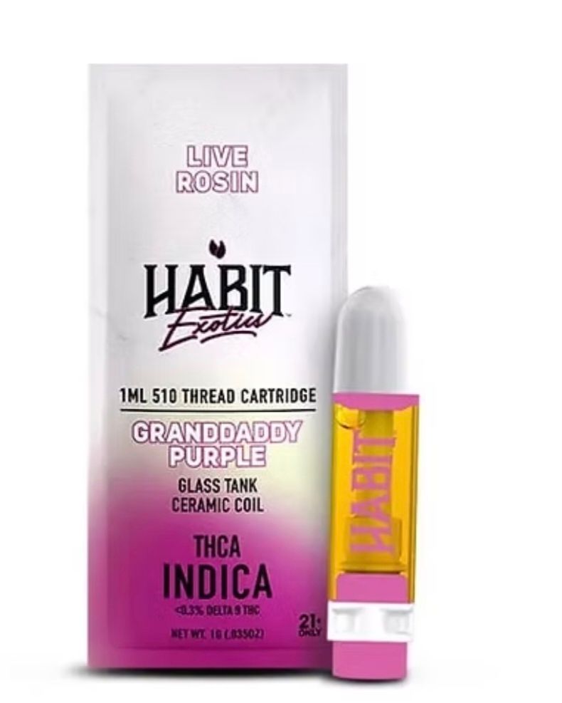 Habit 1G Live Rosin THC-A Cart