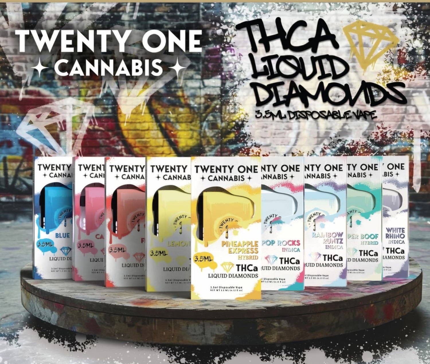 21 Cannabis 3.5G THC-A Disposables