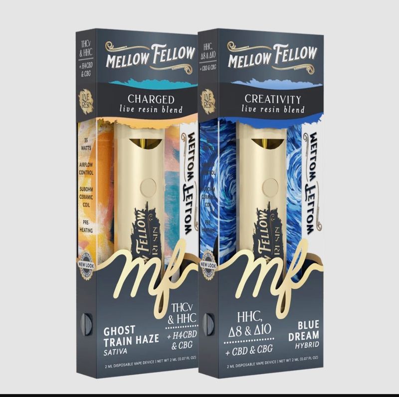 Mellow Fellow 2G Live Resin Disposables 