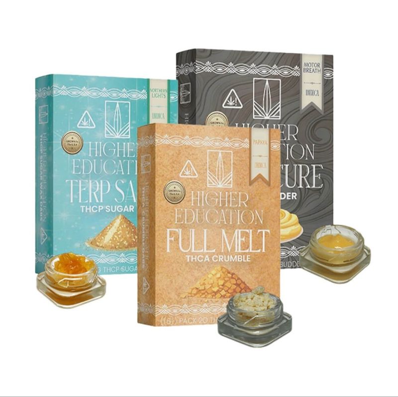 Higher Education 2G THC-A Crumble Full Melt Series 