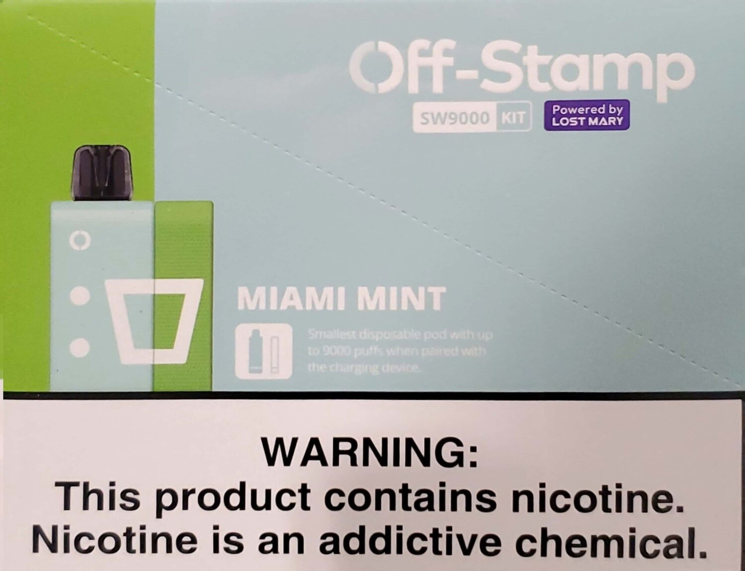 0FF-STAMP SW9000, FLAVOR: Miami mint