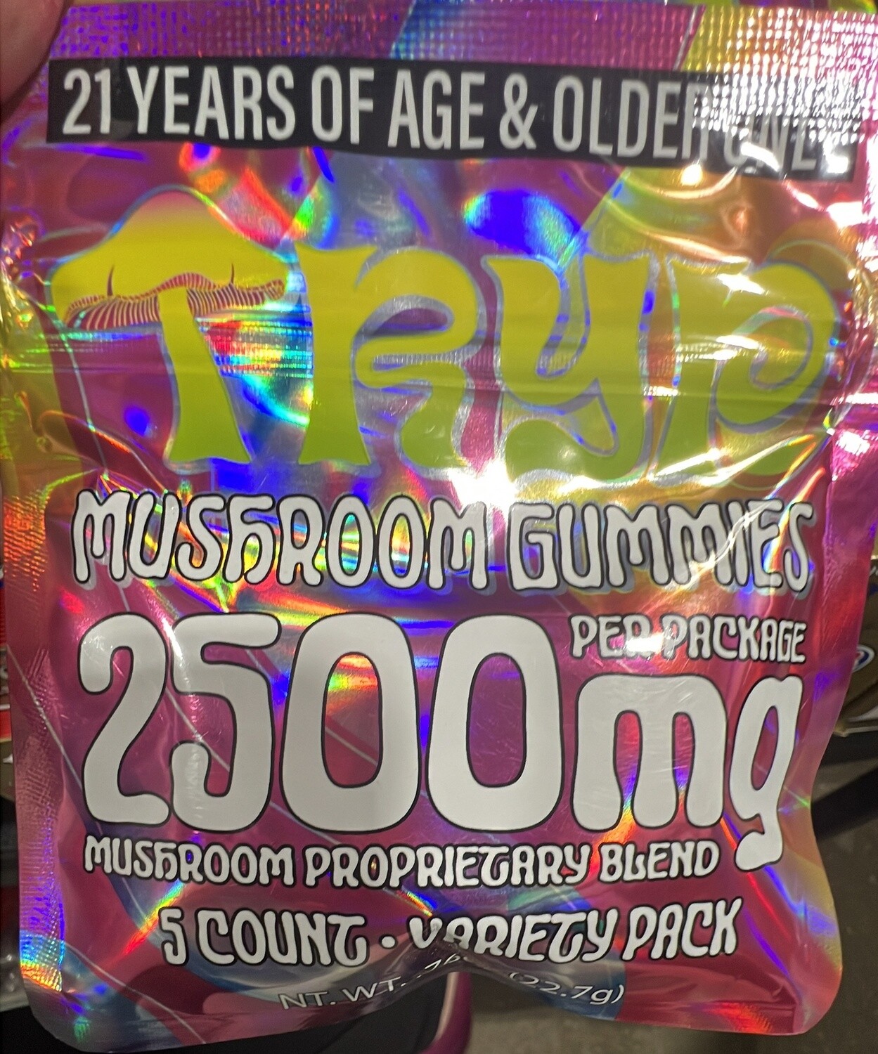 Tryp Mushroom Gummies 2500mg Varity Pack