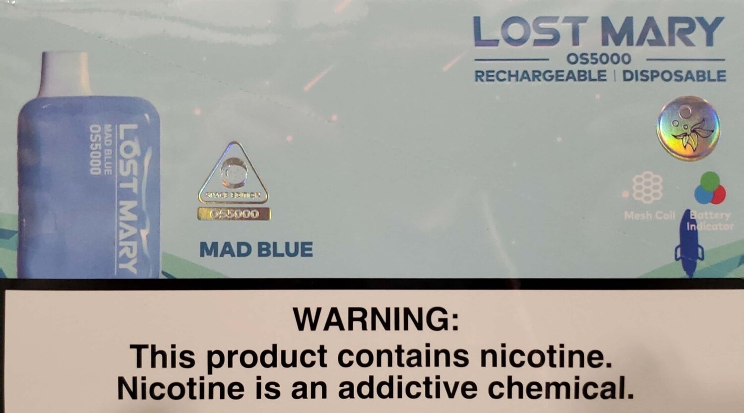 LOST MARY OS5000, FLAVOR: Mad Blue