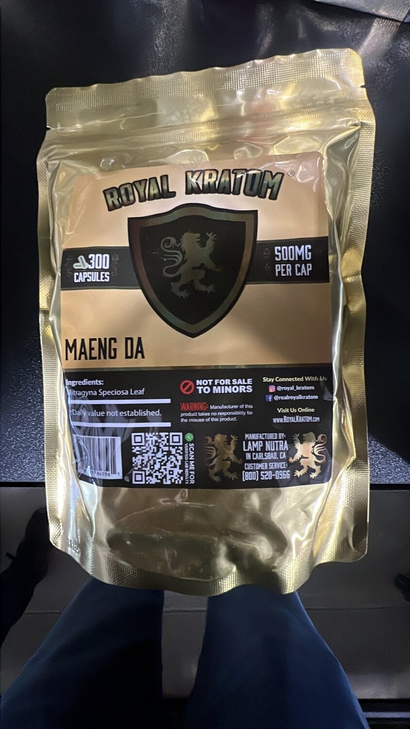 Royal Kratom Maeng Da 300 Caps