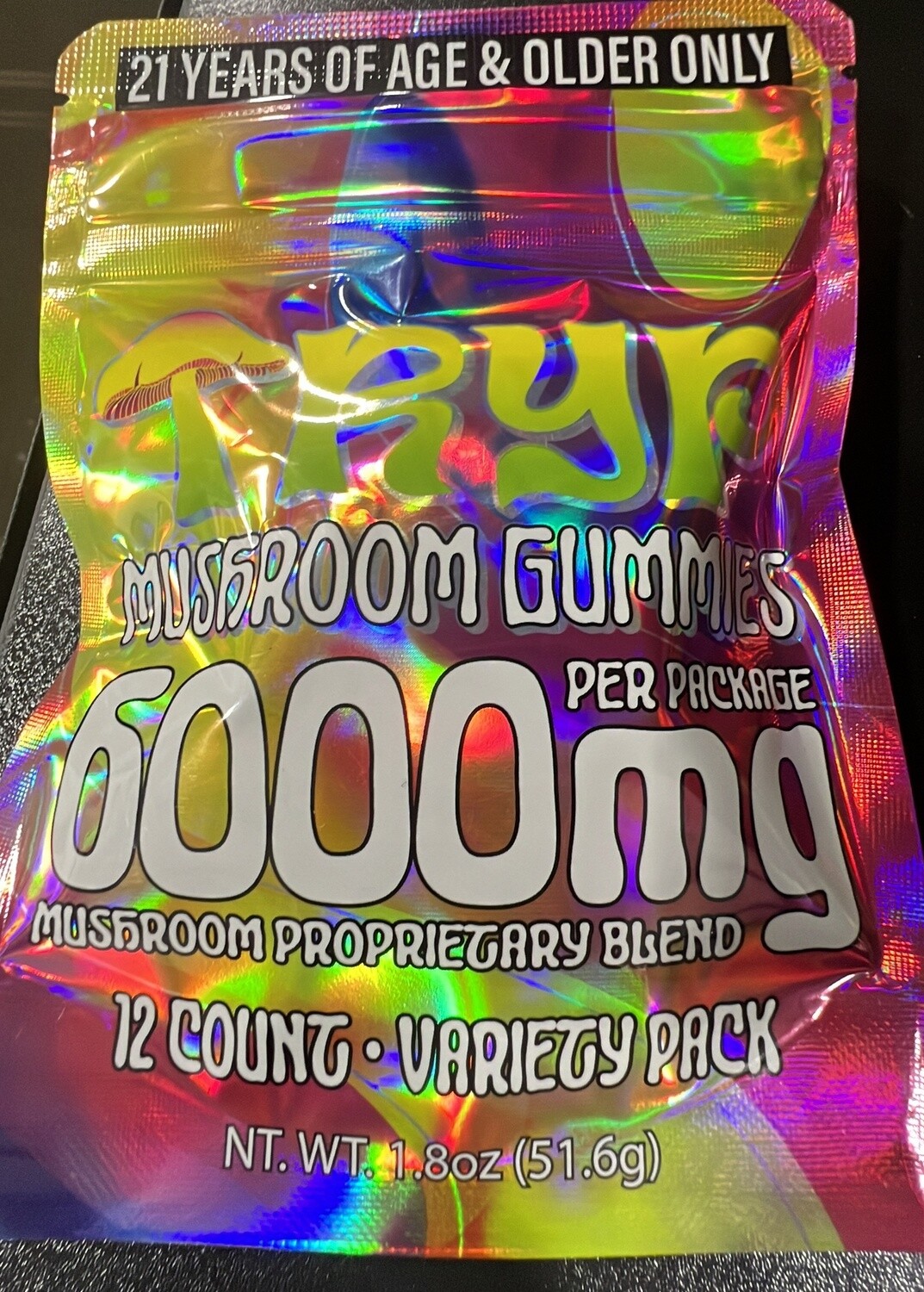 Tryp Mushroom Gummies 6000mg Variety Pack