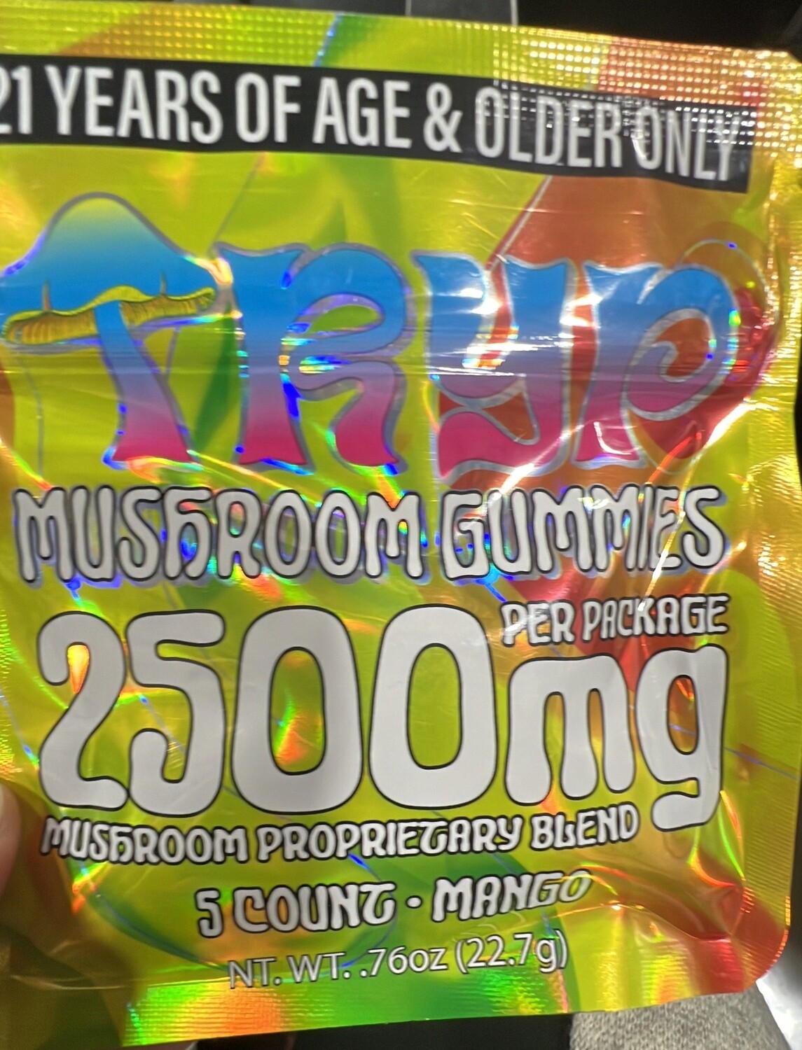 Tryp Mushroom Gummies 2500mg Mango