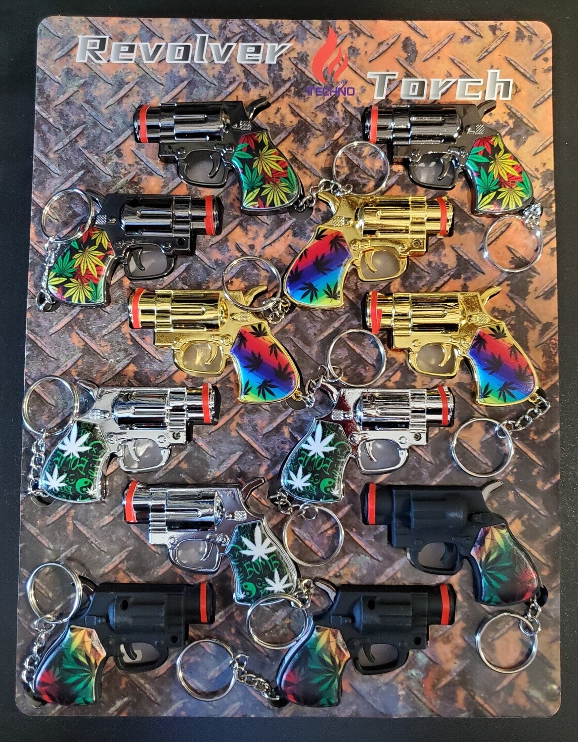 TECHNO REVOLVER LIGHTER 12CT DISPLAY