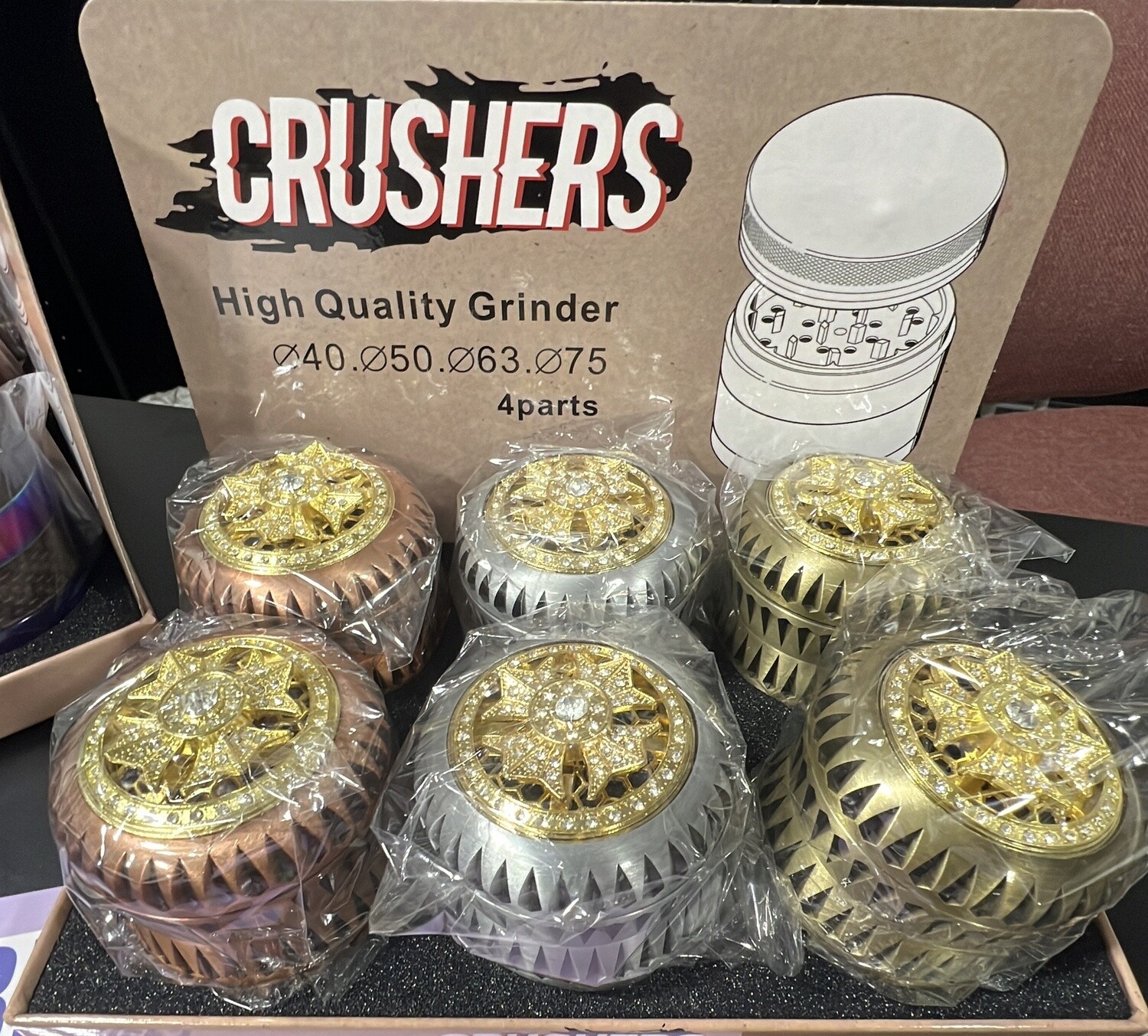 Crushers Grinder 6Ct/bx GR 153
