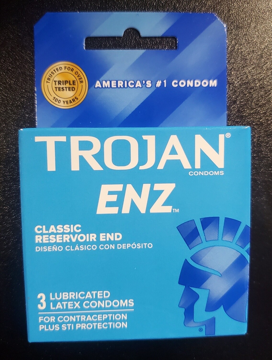 TROJAN ENZ LUBRICANT LIGHT BLUE
