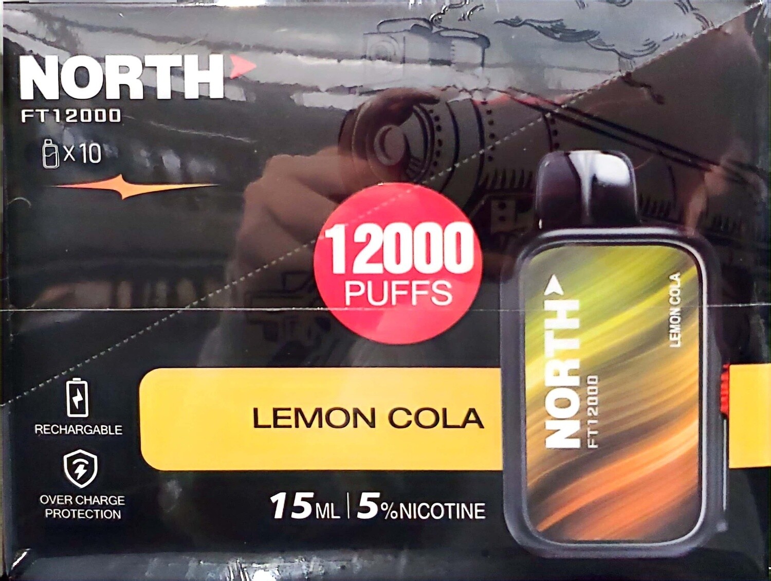 NORTH FT12000 PUFFS 10ct, FLAVOR: Lemon Cola