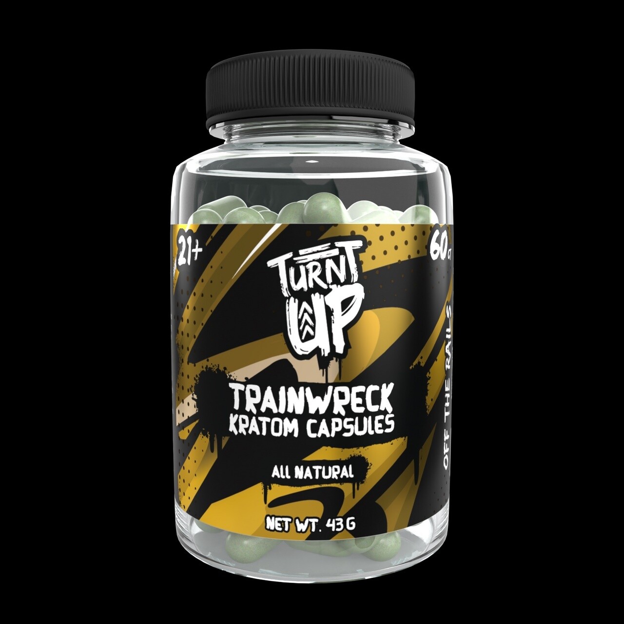 TURNT UP 60 CAPS, FLAVOR: TRAIN-WRECK