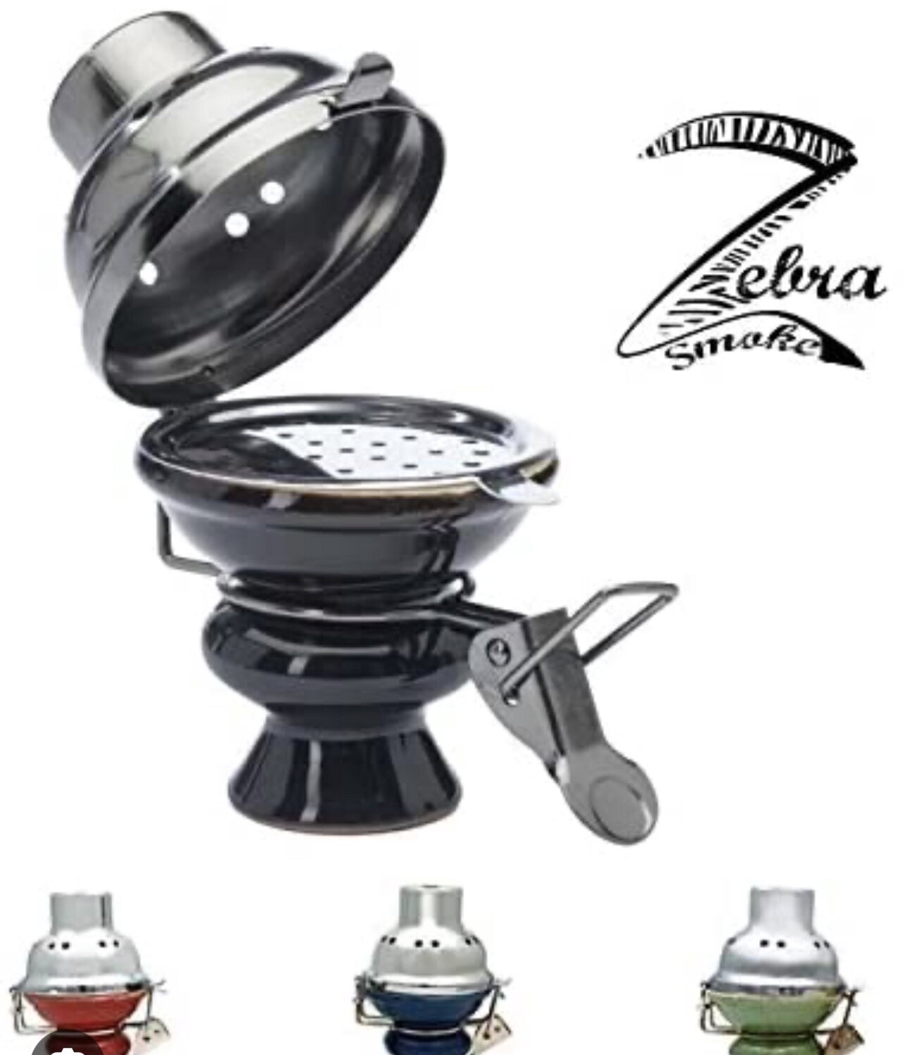 ZEBRA WIND COVER CREAMIC HOOKAH BOWL