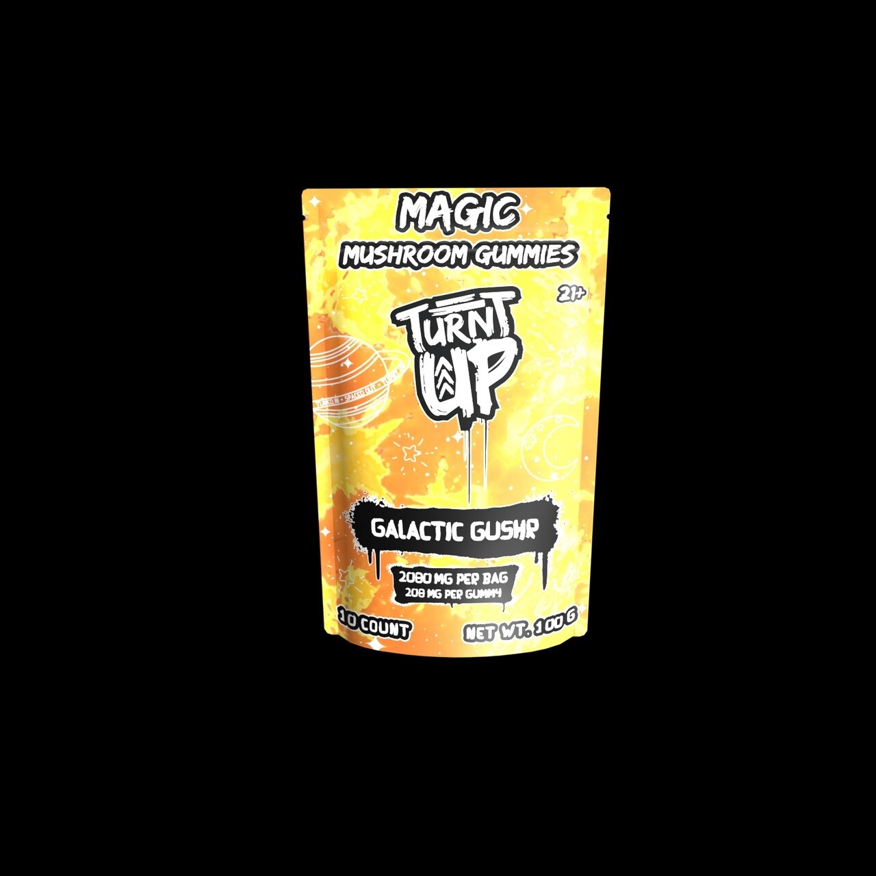 TURNT UP MUSHROOMS 10ct, FLAVOR: GALACTIC GUSHR