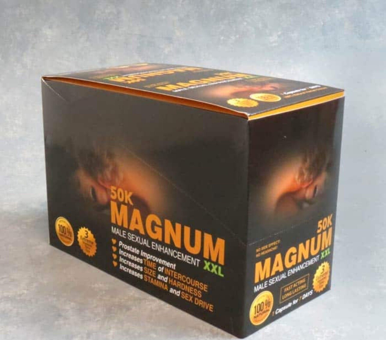 Magnum XXL Black Male sexual enhancement 10000k 2 Cap