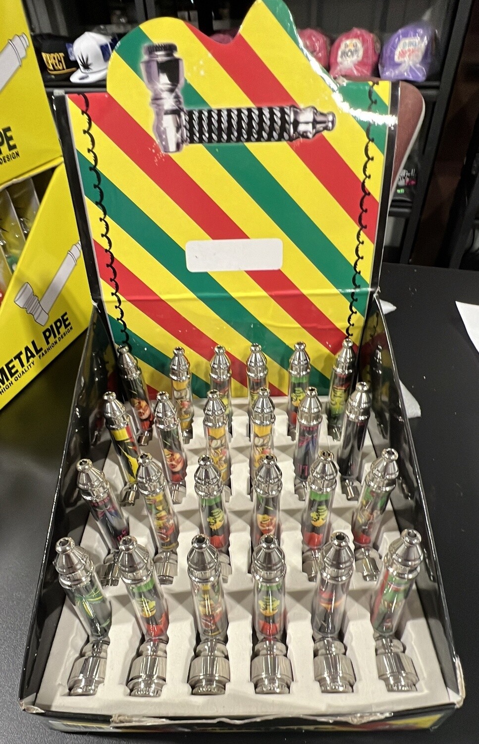 Cool Tobacco Pipe Display 24ct