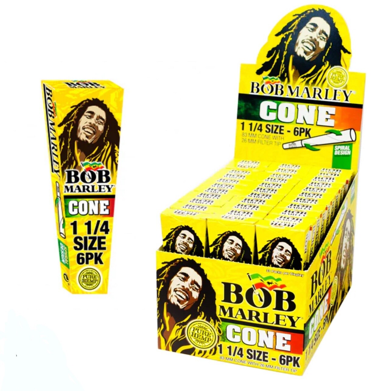 Bob Marley Cone Classic  1 1/4  33/6pk