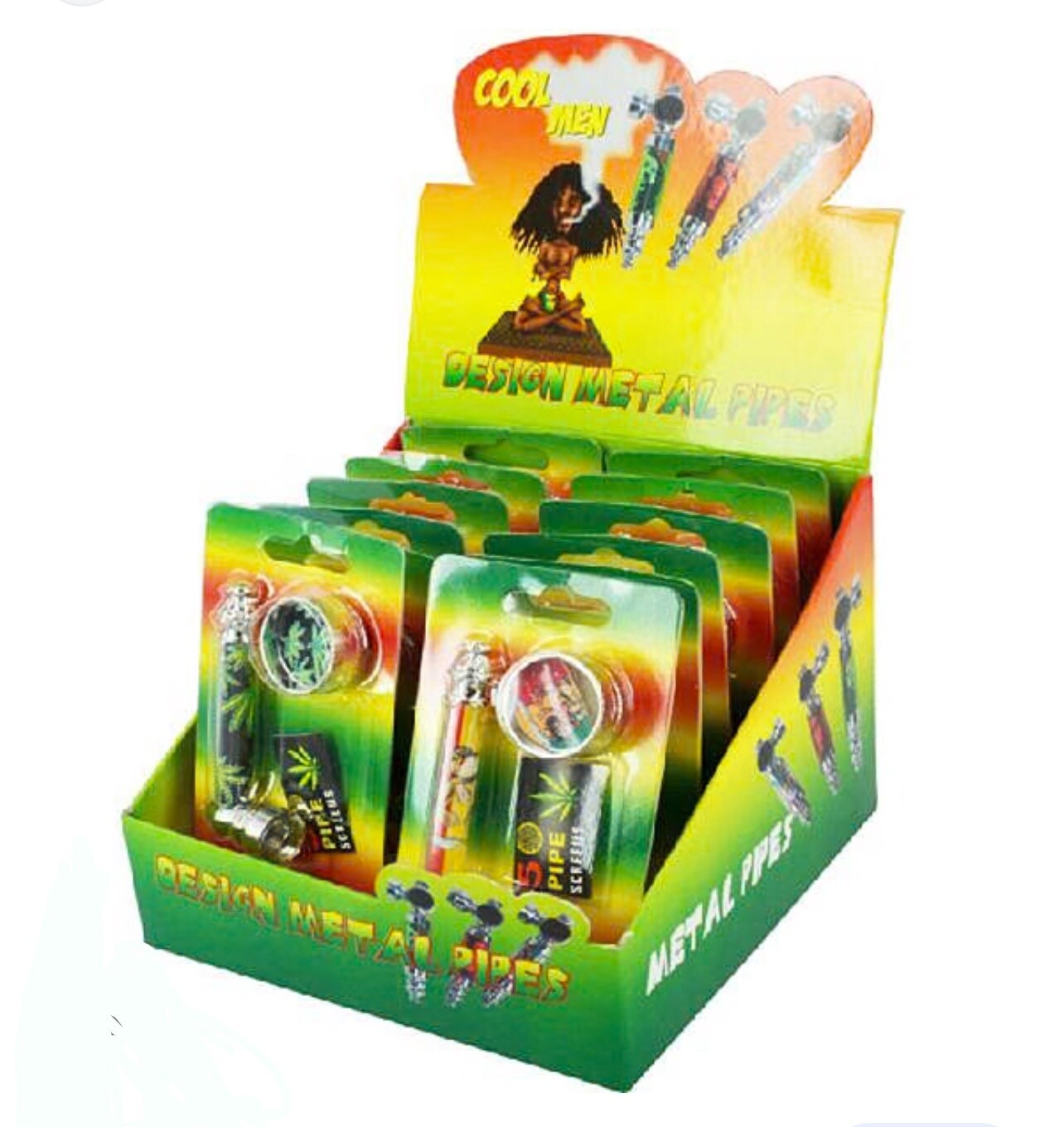 COOLMEN PIPE SET CARD 2 IN 1  12CT