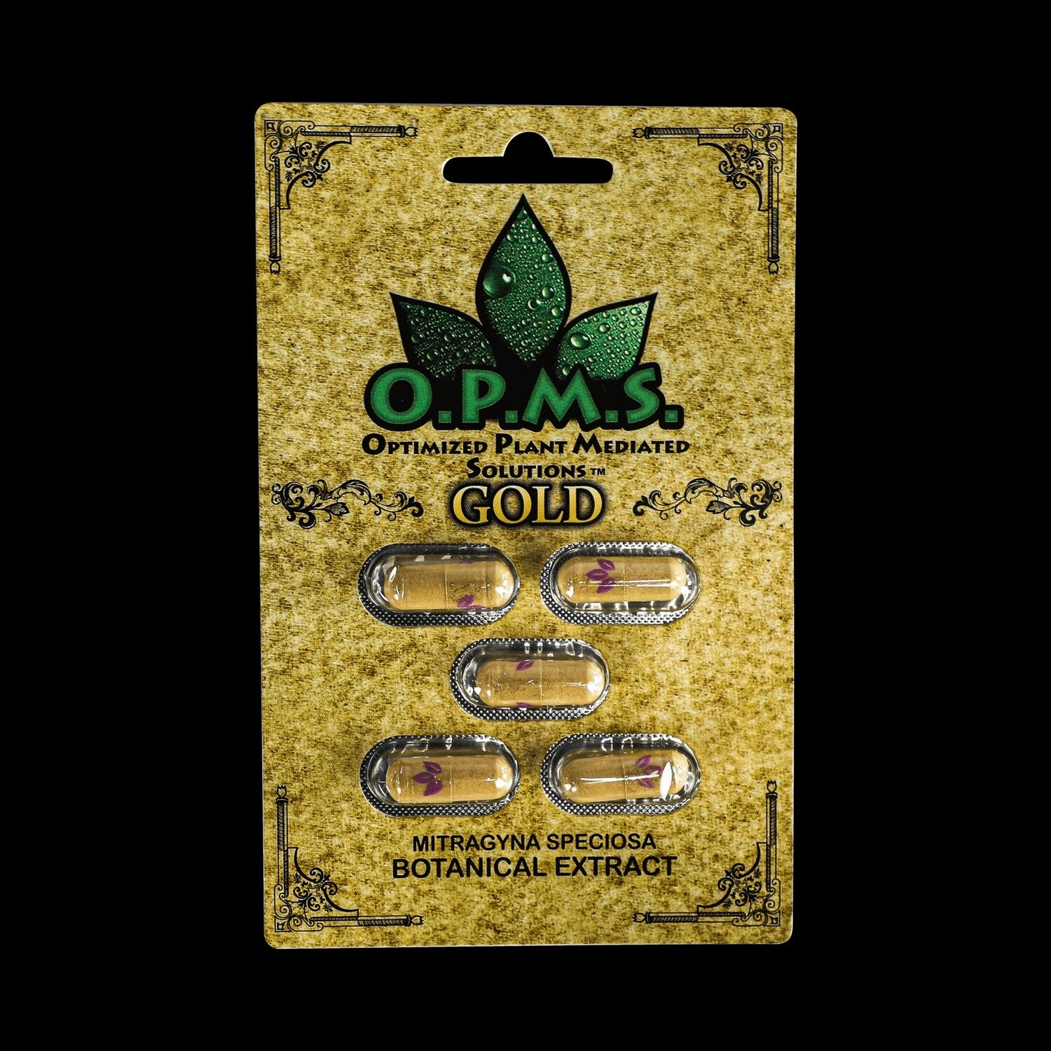 OPMS GOLD/ BLACK 5 PK, Colour: GOLD