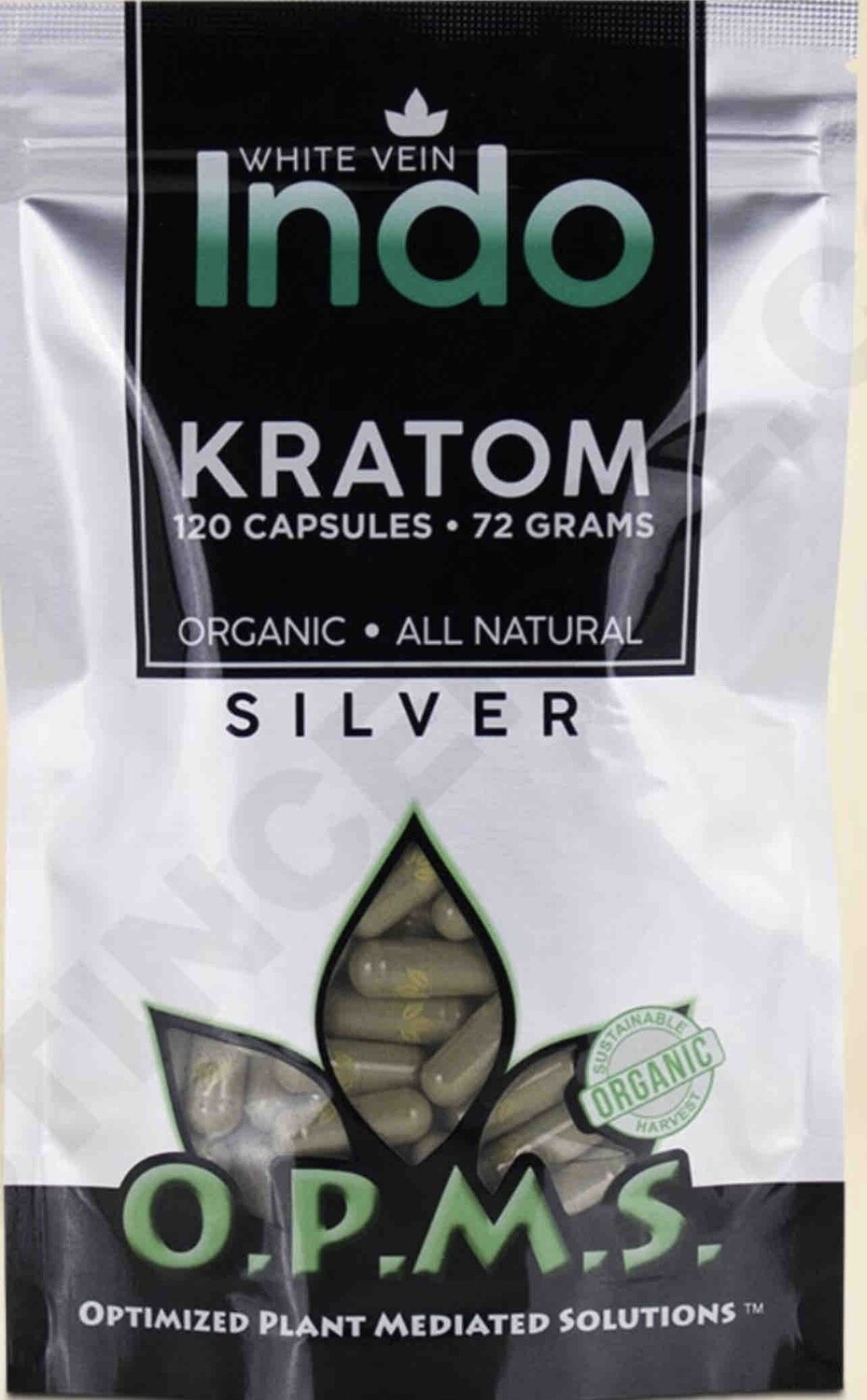 OPMS SILVER KRATOM 120 CAPS