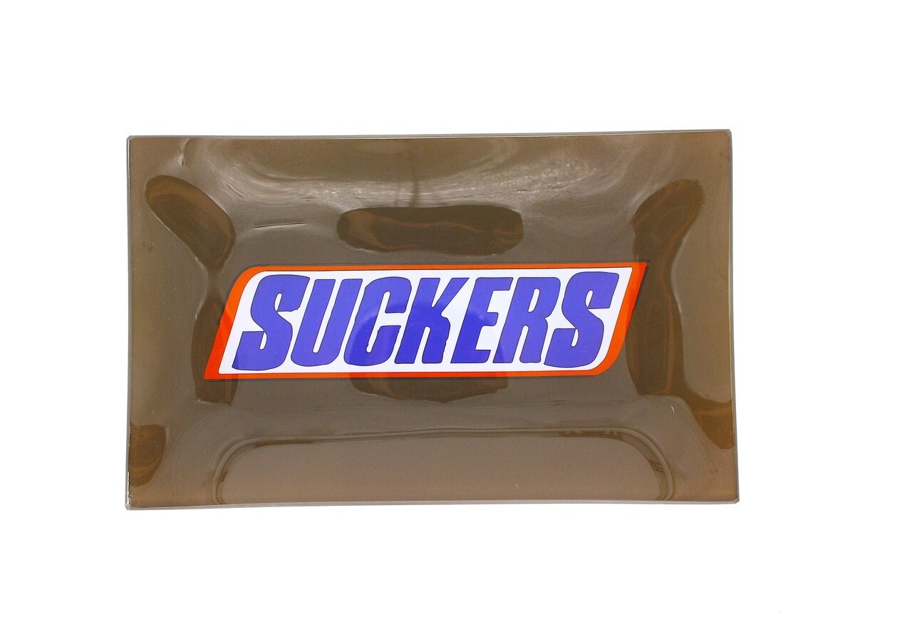 KANDY GLASS ROLLING TRAY MEDIUM, COLOR: SUCKERS