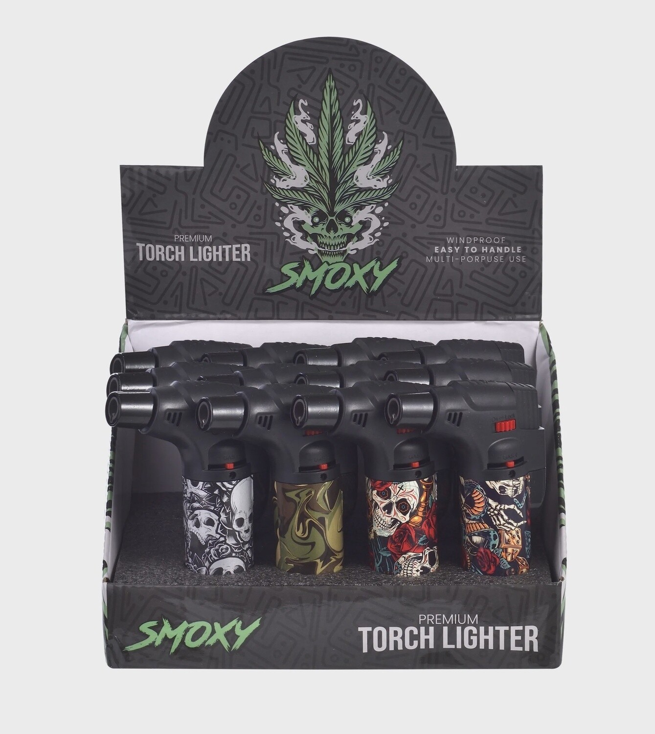 SMOXY TORCH LIGHTER ( 12PK), COLOR: SL103