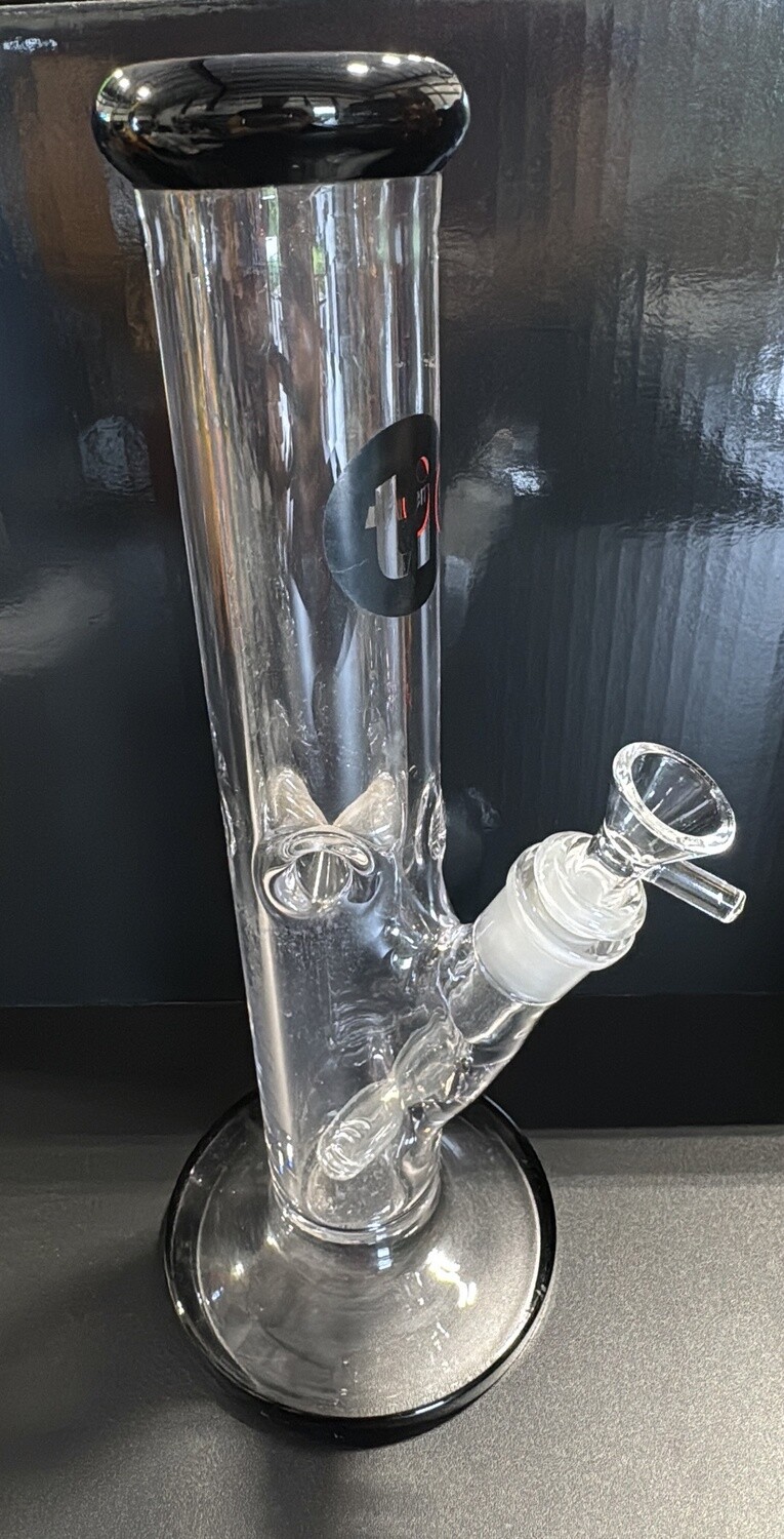 WATER PIPE TITEN 12&quot; STRAIGHT TUBE BLACK