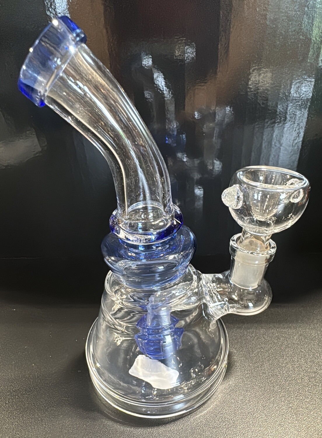 WATER PIPE 6&quot; BENT NECK MIX COLOR RZ-115