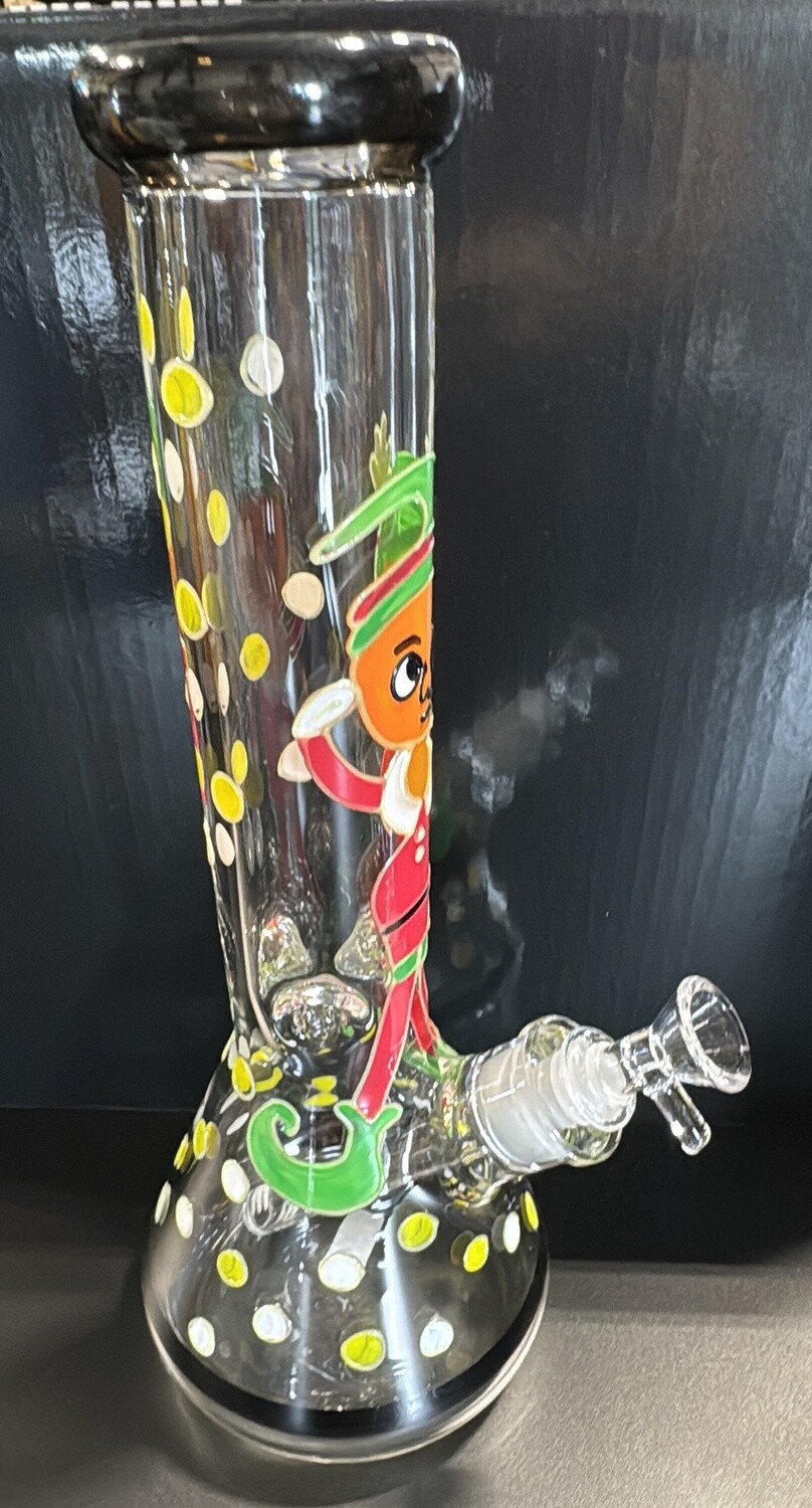 WATER PIPE 12&quot; GLOW IN THE DARK WPGIDCHELF