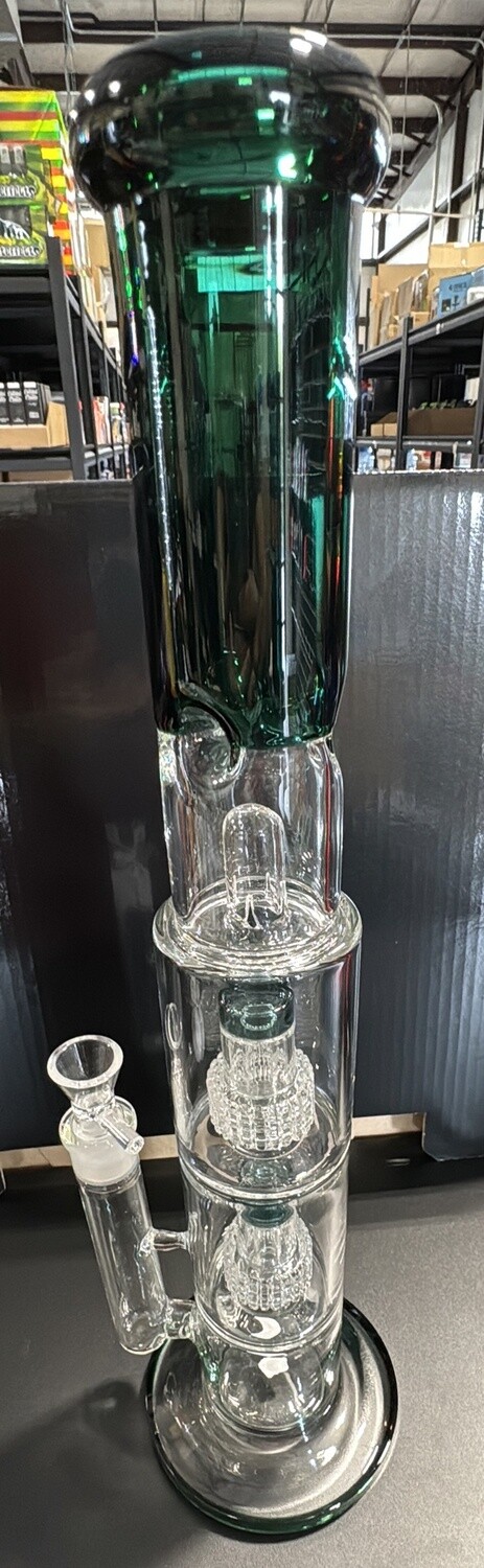 WATER PIPE 18&quot; RECYCLER TRIPLE PERC WP18TPTL/BLK