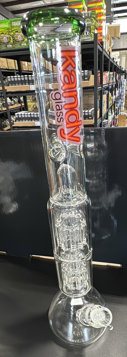 WATER PIPE KANDY GLASS 20&quot; GREEN MNFM014GR