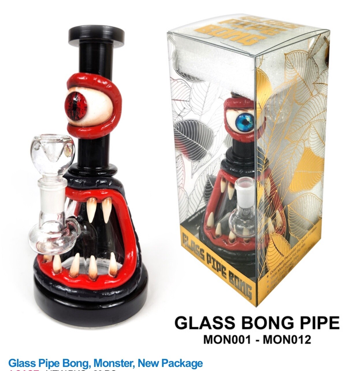 GLASS BONG PIPE MONSTER 1