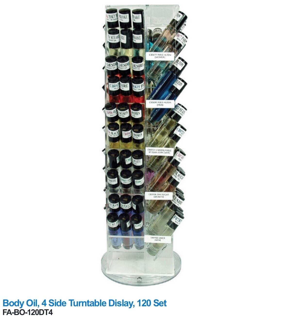 BODY OIL 120PCS SET DISPLAY