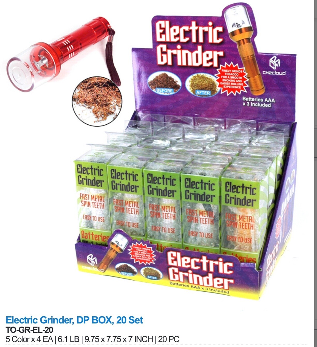 ELECTRIC GRINDER DISPLAY 20CT
