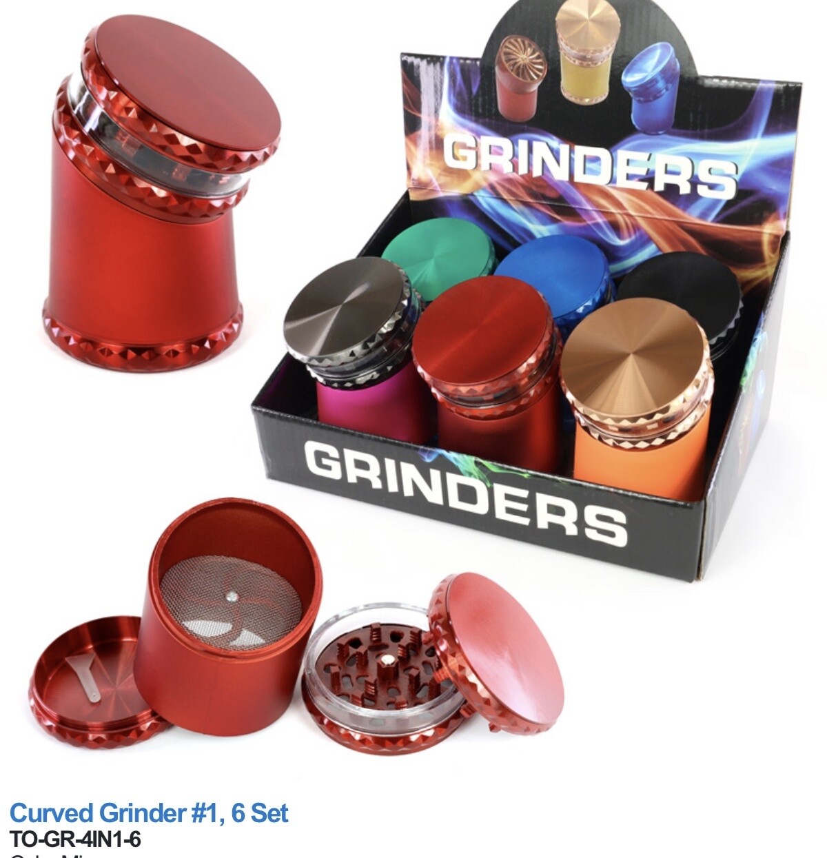 GRINDER CURVED 4IN1 6PCS