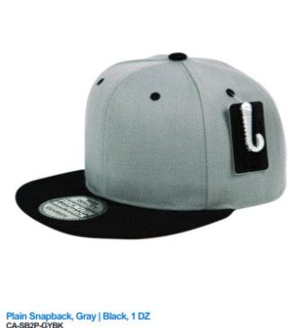 CAP PLAIN SNAPBACK 2 COLORS MIX COLORS, COLOR: GREY/WHITE