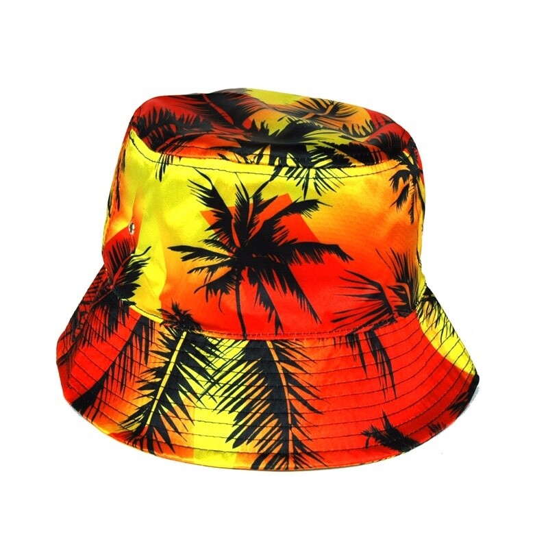 CAP SILK BUCKET HAT SUNSET