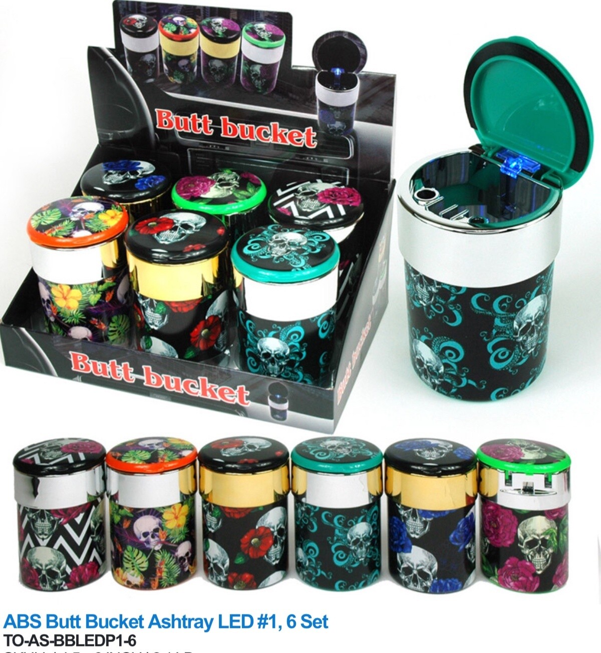 BUTT BUCKET LED 6PCS SET