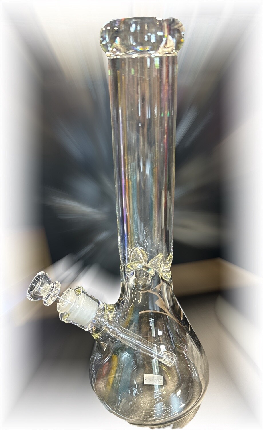 WATER PIPE 14&quot; CLEAR BREAKER BASE