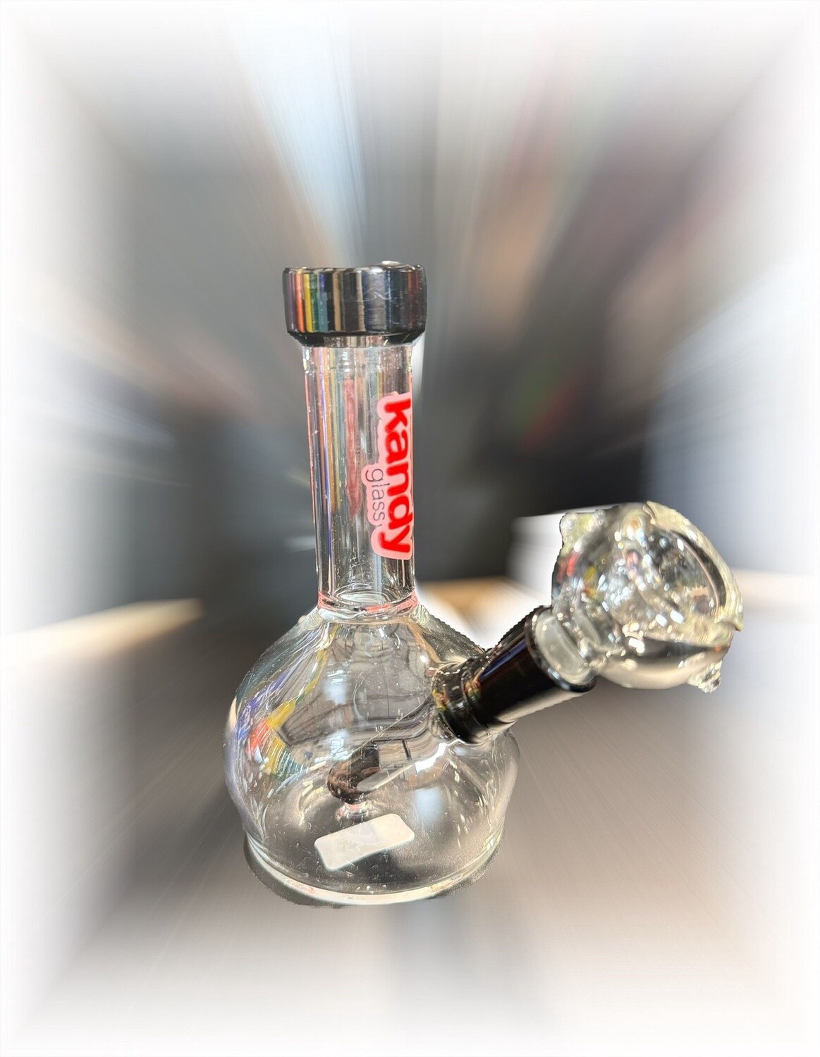 WATER PIPE KANDY 6&#39; BELL SHAPE BLK/BLUE
