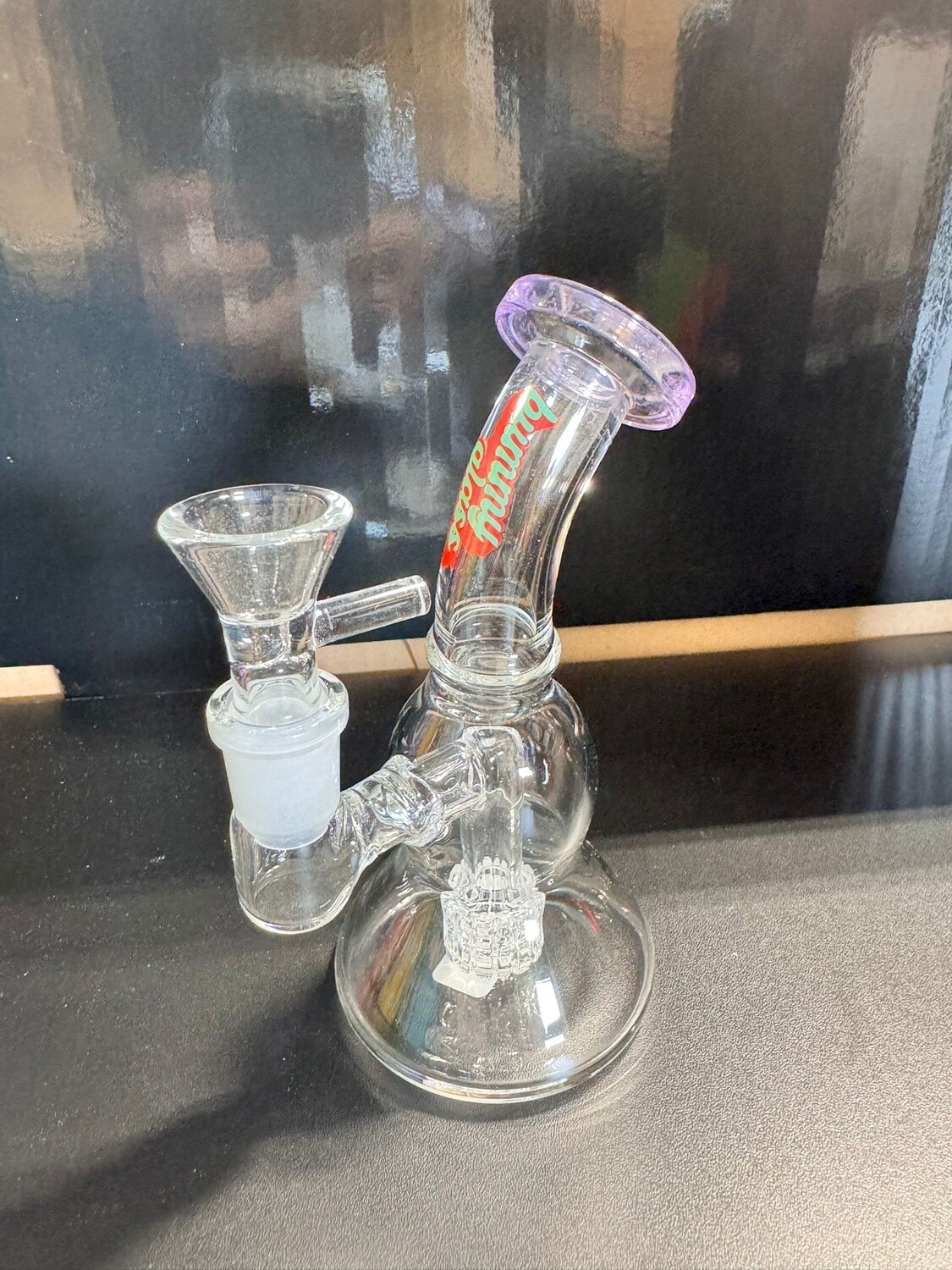WATER PIPE BUMMY 5" BENT NECK PURPLE