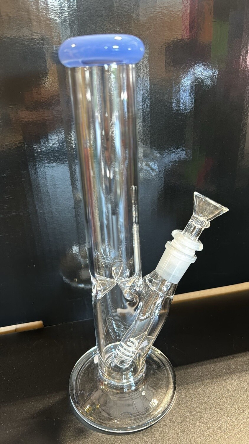 WATER PIPE 10&#39; STRAIGHT TUBE 4MM MULTI COLOR, COLOR: BLUE