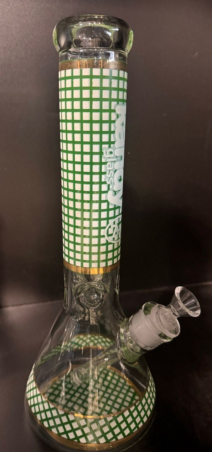 WATER PIPE KANDY 13&quot; GREEN 7MM