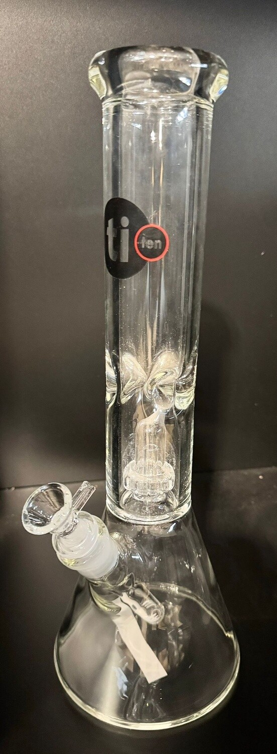 WATER PIPE TITEN 16&quot; WITH ICE CATCHER CLEAR
