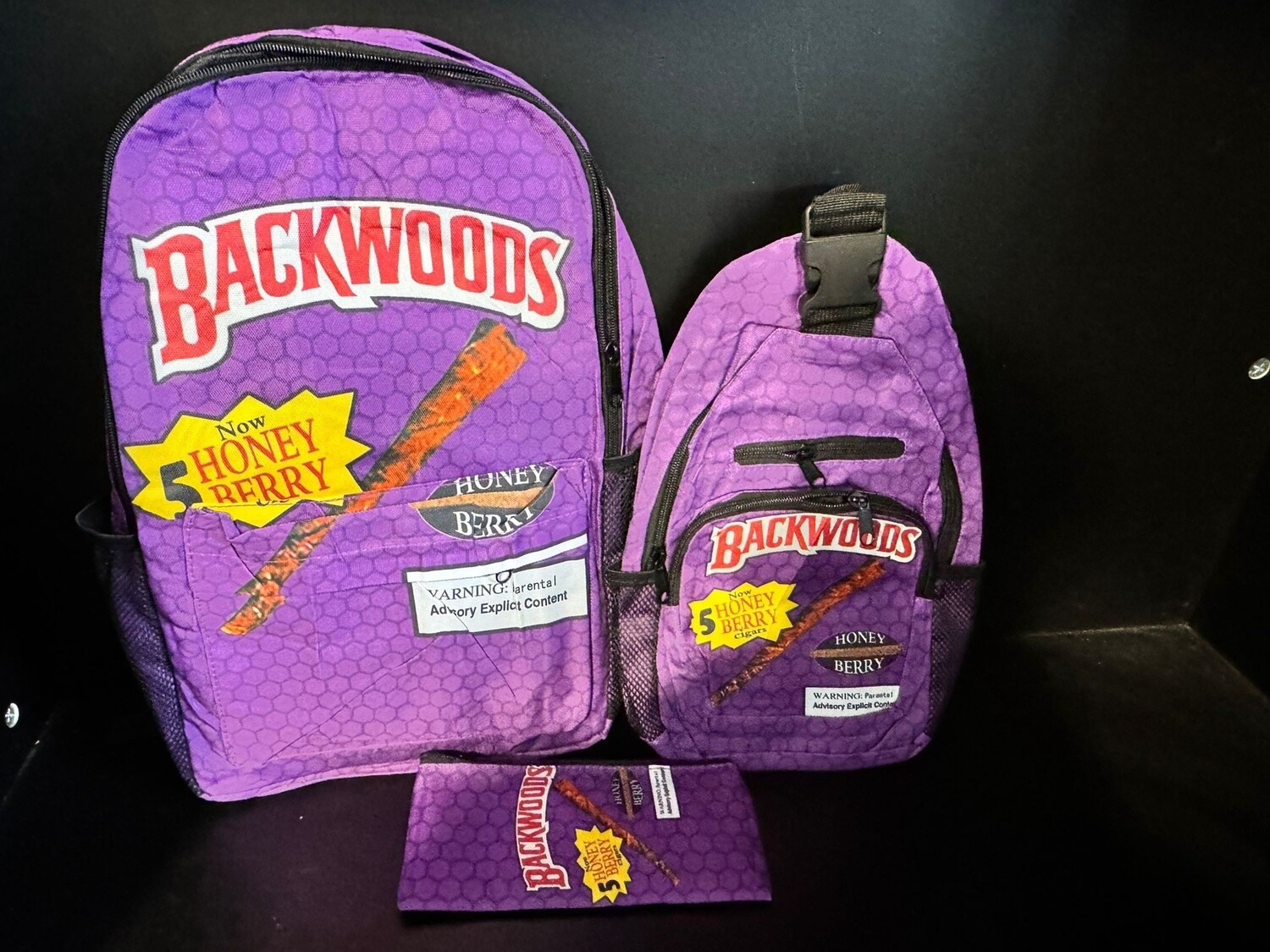 BACKPACKS SMELL PROOF (3 BAGS SET) MIX COLOR