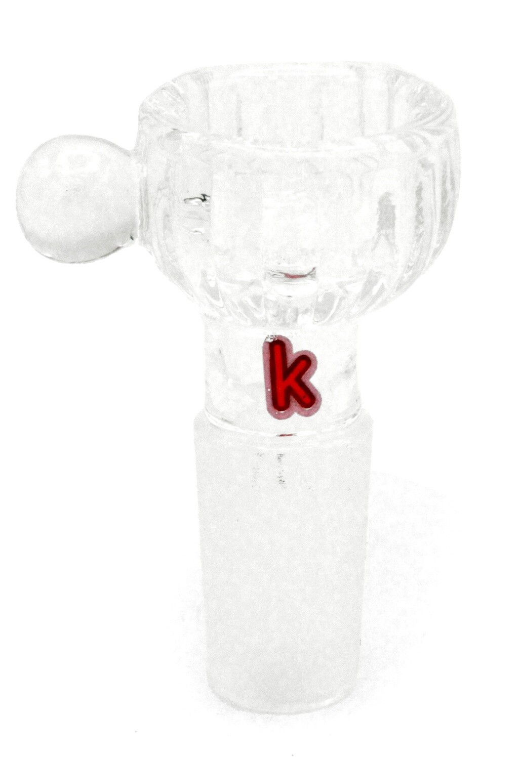 BOWL KANDY TEACUP SHAPE MALE 19MM CLEAR
