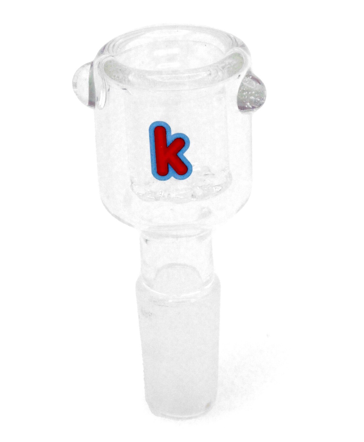 BOWL KANDY WITH SCREEN MALE 19MM WHITE