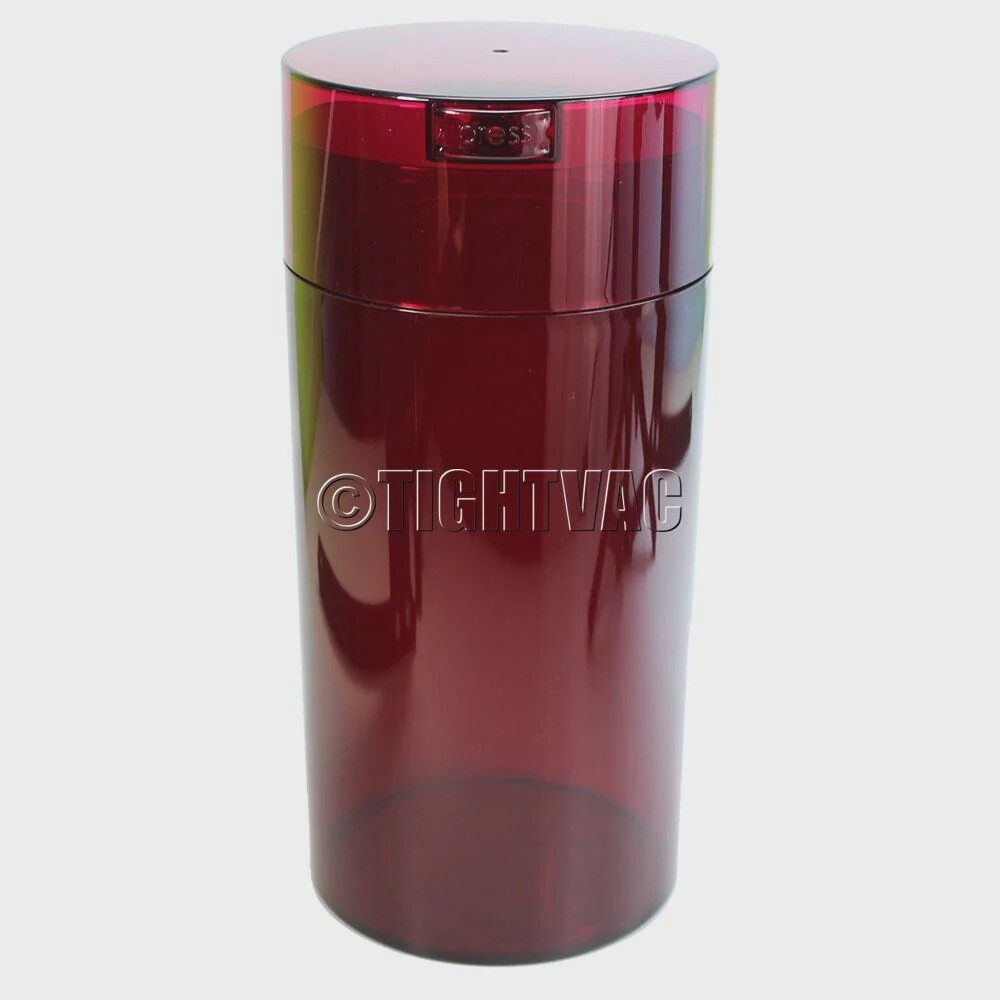 TIGHT VAC PLASTIC JAR 10&quot; MIX COLORS, COLOR: RED
