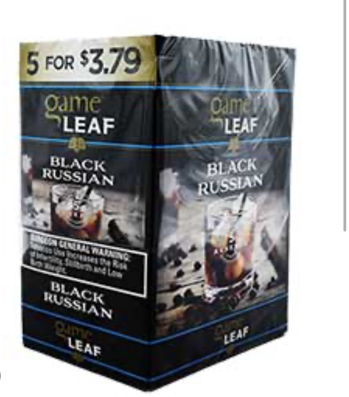 DARK LEAF BLACK RUSSIAN 5PK $3.79
